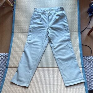 Men's Korean Vintage Cargo in Light Green Gray